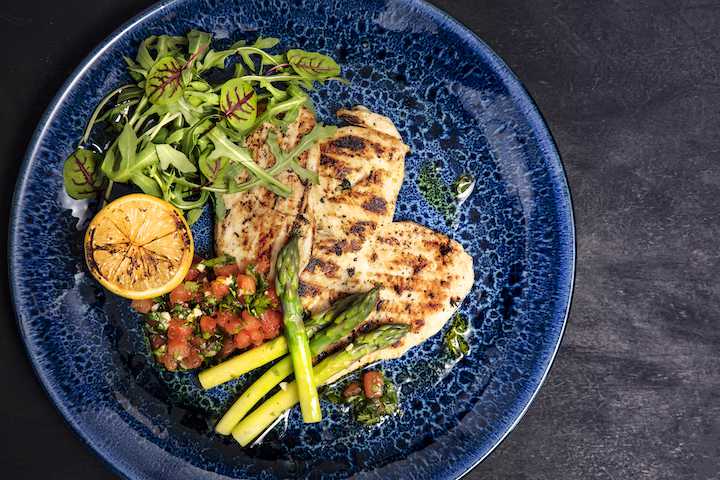 Grilled Chicken Paillard & Asparagus Recipe | Campbell Brothers