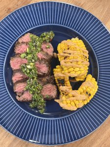 Bavette Chimichurri dish served