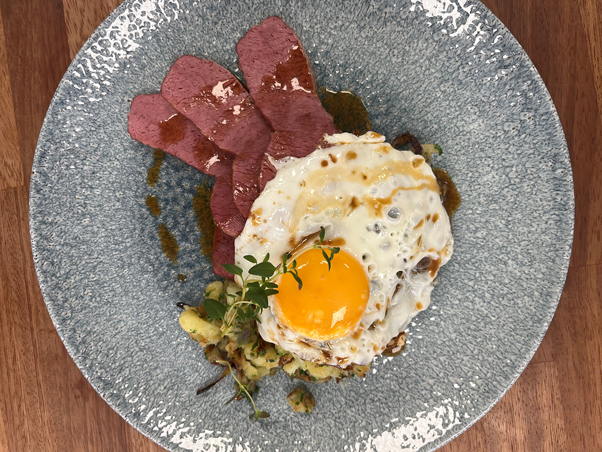 Salt Beef Hash With Fried Egg Recipe Campbell Brothers