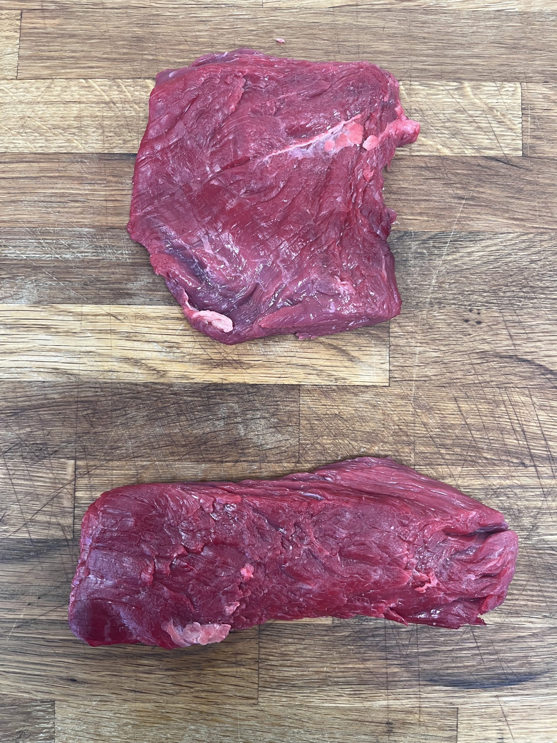 An image of a raw bavette steak