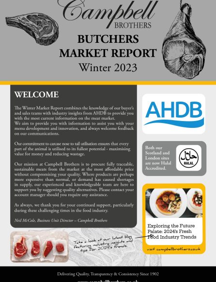 Spring Campbell Brothers Meat Market Report 2024