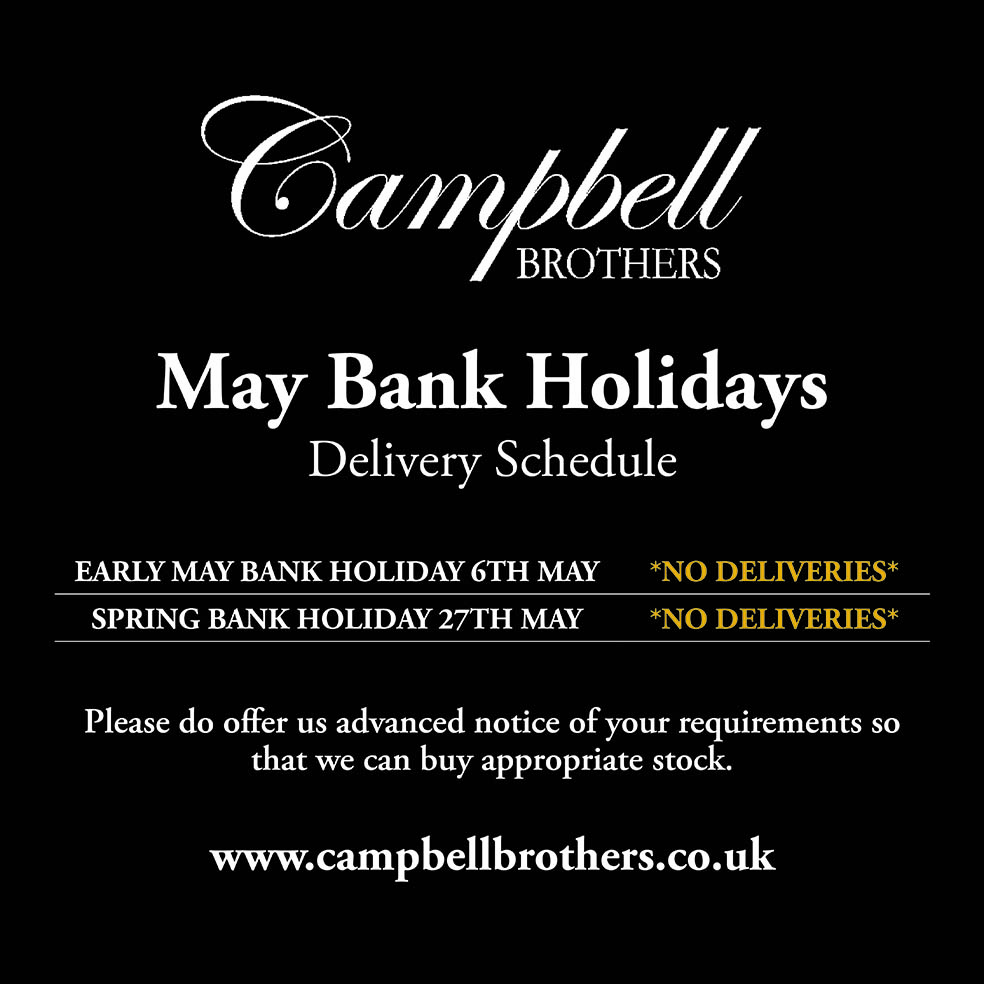 May bank holiday delivery schedule