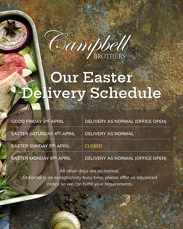 CB Easter Delivery Schedule 2026